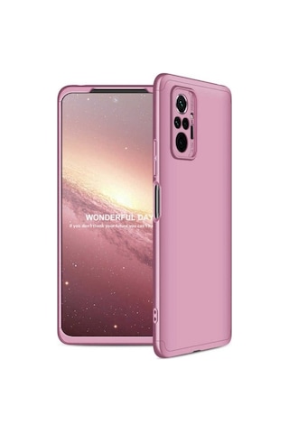 Xiaomi Redmi Note 10 Pro Kılıf Zore Ays Kapak Rose Gold