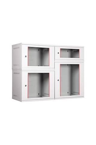 Metal Kabinet, Duvar Tipi 19" Güvenlik Kutusu, 542mm Genişlik
