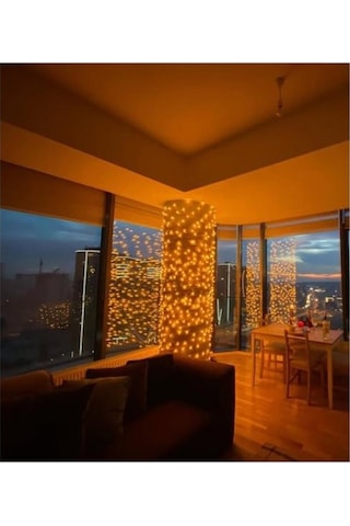 Dekoratif Led 10 Mt Animasyonlu Yılbaşı Süs Ip Led Işık Amber