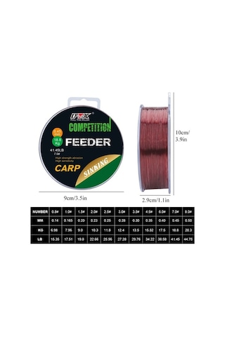 Novahub Ftk 3d Görünmez Sazan Olta Monofilament 150m/300m Süper Güçlü Nylon Burgundy 0.30mm