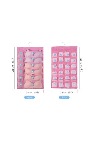 Cc Globall 2 Adet Çift Taraflı Askılı Kıyafet Çantası Pembe