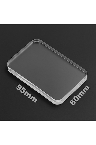 Mühür/damga Bloğu, Şeffaf 60mm 95mm Şeffaf