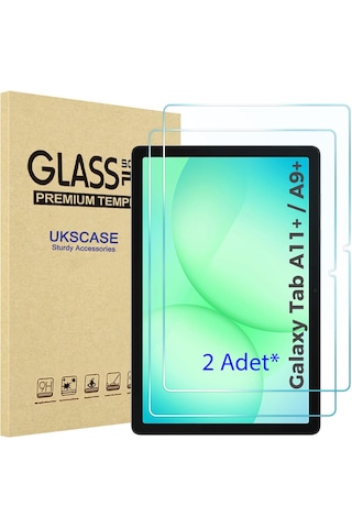 Samsung Uyumlu Galaxy Tab A11 Plus A11+ A9 Plus A9+ 11'' Temperli Cam Ekran Koruyucu 2 Adet