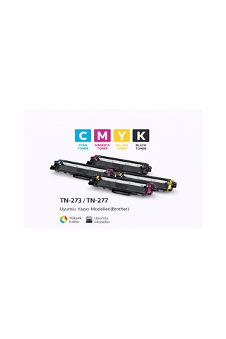 Brother Uyumlu Tn-277 Cmyk Takım Yüksek Kapasiteli Uyumlu Toner