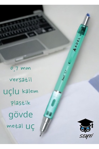 0,7 Mm Versatil Uçlu Kalem Plastik Gövde Metal Uç Yeşil
