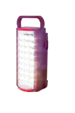 24 Büyük Ledli 80 Saat Yanan Powerbank Özellikli Akülü Led Işıldak Çok Renkli