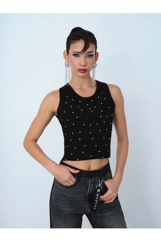 Loft Slim Fit Kadın Top Lf2040096 Q1.v1 Siyah