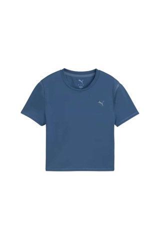 Puma Puma W Puma Shape Baby Tee Kadın Mavi Koşu Tişört 1024 Lacivert