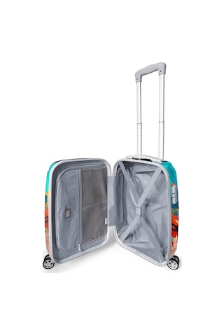 Coral High Renkli Desenli Pc Kabin Boy Valiz 50cm 16816 Çok Renkli