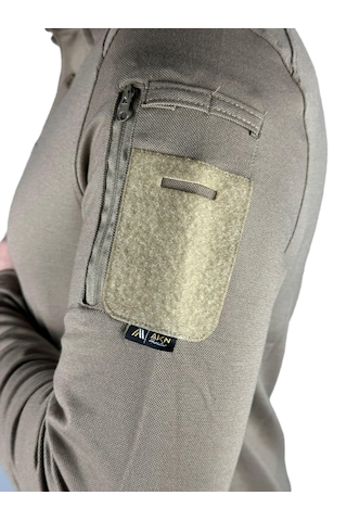 Ayz Outdoor Akn Bisiklet Yaka Uzun Kollu Taktik T-shırt Çok Renkli
