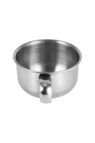 Maiyame Stainless Steel Tıraş Kasesi, Kollü Ve Dayanıklı, Tıraş Kremi/şampuanı Saklama, Erkekler İçin Gündelik Kullanım Veya Hediye