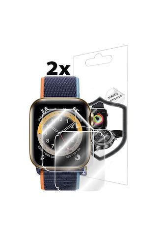 ECR Apple Uyumlu Watch Seri 6/SE/5/4 (44mm) ile HD ŞEFFAF Ekran Koruyucu Film Neo Flex (2 Adet)