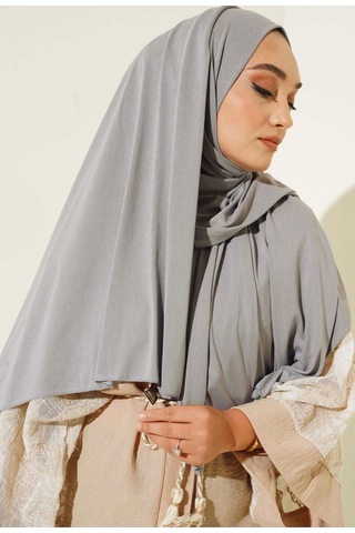 Ardün Hijab Gri Luxury Penye Şal Gri - 665602232 Gri