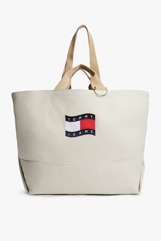 Tommy Hilfiger Tjw Wave Flag Orta Boy Kadın Bej Tote Çanta-15717