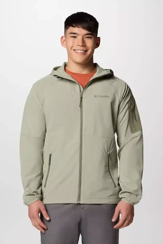 Columbia Erkek Wo9423 Tall Heıghts Iı Hooded Softshell Safari Softshell Wo9423-348 Yeşil