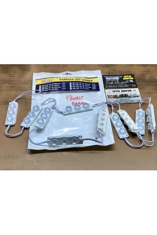 Carub Lamba12v Camlı Soft Parmak 1set 10 Adet Beyaz