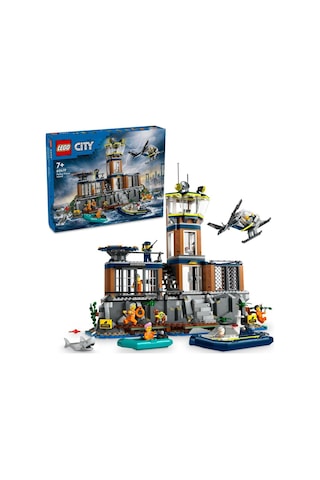 LEGO® City Polis Hapishane Adası 60419 7+ Yaratıcı Oyuncak Yapım Seti - 980 Parça