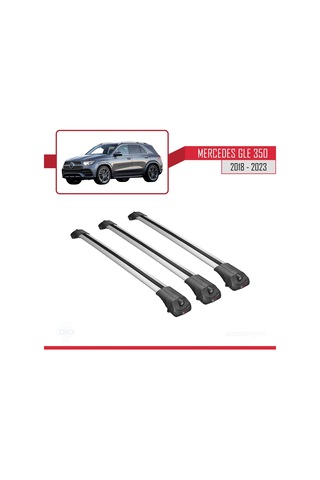 Mercedes Gle V167 2018 Sonrası İle Uyumlu Ace-1 Ara Atkı Tavan Barı Gri 3 Adet