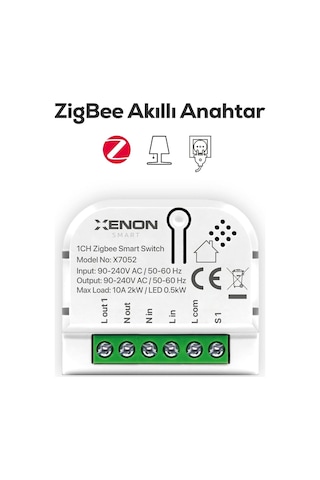 Zigbee Akıllı Tekli Anahtar Işık Şalteri Röle Modülü Mobil Uygulama Denetimli Tuya Uyumlu Google Home/alexa Dest
