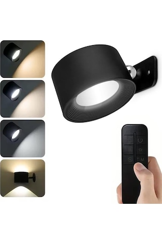 Ledx Al-sk-bd80a Çift Yönlü Kumandalı Duvar Aplik Çalışma Lambası 3000k-4000k-6500k Beyaz