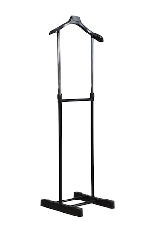 Lerato Tek Tepeli Dilsiz Uşak Elbise Askısı Siyah