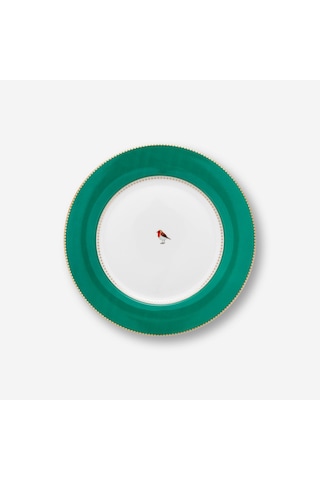 Yeşil Porselen Yemek Tabağı 26,5 Cm