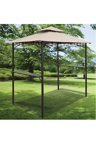 Gazebo Parti Çadırı Kahverengi, Bahçe Şemsiyesi, Gölgelik, Çadır