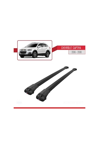 Chevrolet Captiva 2016-2018 Arası İle Uyumlu Ace-1 Ara Atkı Tavan Barı Siyah