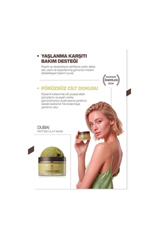 Dubai Peptit Aktif Kömür Kil Maskesi Gözenek Sıkılaştırıcı & Sebum Dengeleyici 100ml
