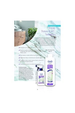 Ersağ Konsantre Banyo & Wc Temizleyici 2 x 1 L