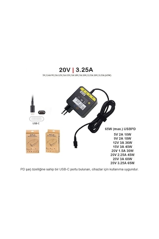 Asus Vivobook S14 S3407va-ly031w Uyumlu Adaptör, Şarj Aleti Cihazı 65w - V2 Type-c