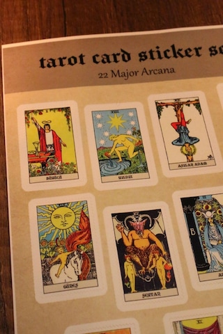 Tarot Büyük Arkana Sticker Set 11li Diğer