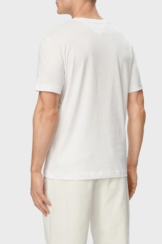 Tommy Hilfiger Logolu Pamuklu Regular Fit Bisiklet Yaka T Shirt Erkek T Shirt Mw0mw44359 Ybr Beyaz