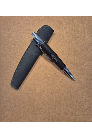 Faber Castell E-motion 1.4mm Parlak Krom/ahşap Siyah