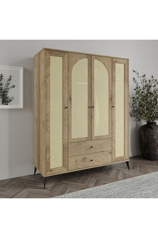 Diamond 4 Hazeran Kapaklı 2 Çekmeceli Dolap