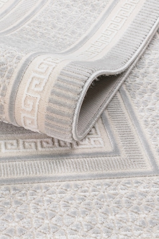 Badelya Home Gri 7109 Modern Desen Doğal Taban Saçaklı Salon Koridor Mutfak Çocuk Oturma Odası Halısı Yolluk 7109-gri
