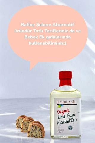 Beyorganik Organik Elma Suyu Konsantresi %100 Elma 248 G