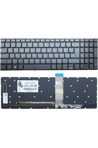 Lenovo Uyumlu Yoga Creator 7-15ımh05 Type 82ds Klavye Işıklı -füme V.1-