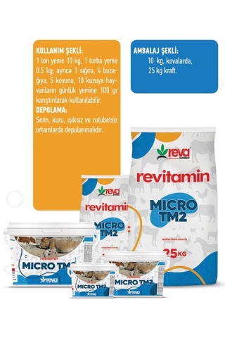 Revitamin Micro-tm2 Mineral İçerikli Yem Katkı Maddesi 10 Kg K...