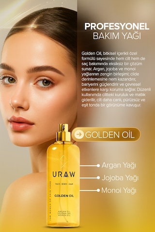 Uraw Golden Oil Bitkisel Yağ Kompleksi 125 ML