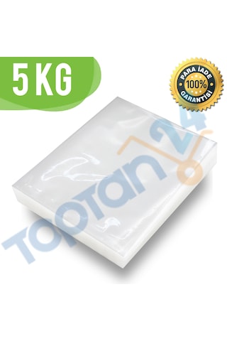 5 Kg Gıda Vakum Poşeti 80 Mikron Düz Vakum Poşeti 20X25 K-436