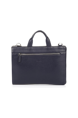 Hakiki Deri Lacivert Unisex Evrak Çantası 1765.g.24-132203 Siyah
