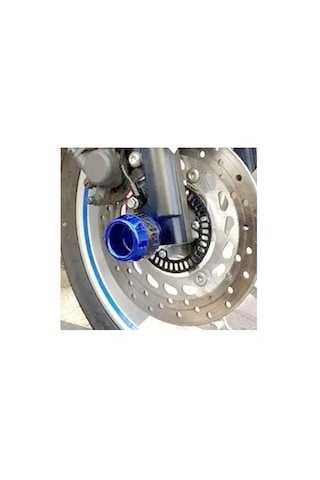 Motosiklet Ön Teker Koruma Takozu Mavi