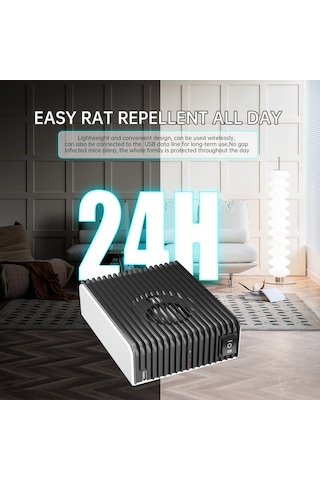 Vkemall Ultrasonik Fare Kovucu - Fiziksel Teknoloji İle Etkili Koruma, Ev/ofis İçin Taşınabilir Ve Güvenli Tasarım