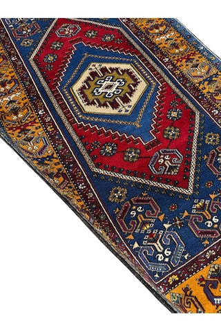 El Dokuma Sıfır Yahyalı Halısı 120x210 Kök Boya %100 Yün Halı Kırmızı