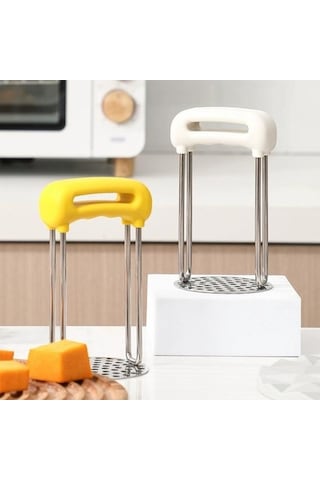 Dancemonkey Cbtx Paslanmaz Çelik Patates Püresi Ezici Ev Ek Pres Patates Sıkma Makinası Sarı Sarı