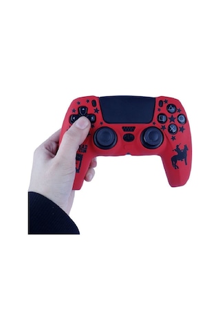Ps5 Dualsense Red Dead Redemption Desenli Koruyucu Silikon Kılıf + Analog Silikon Koruyucu Rdr Model-2