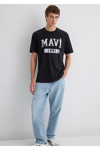 Mavi - 1991 Baskılı Siyah Tişört 0612573-900 Siyah