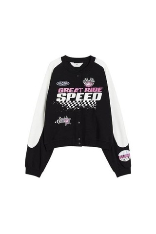 Speed Kız Çocuk Kolej Hırka Siyah
