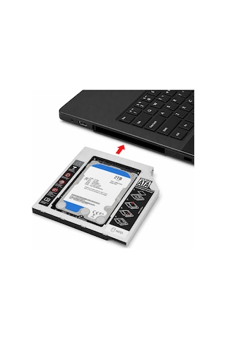 12.7 Mm Hdd Ssd Caddy Cd-rom Yerine Disk Takma Aparatı